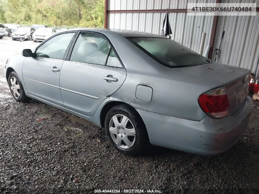 2006 Toyota Camry Le VIN: 4T1BE30K66U740484 Lot: 40443204