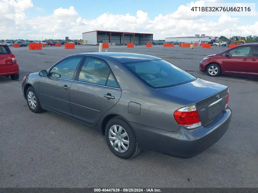 4T1BE32K76U662116 2006 Toyota Camry Le