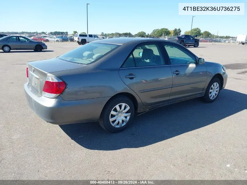 4T1BE32K36U736275 2006 Toyota Camry Le