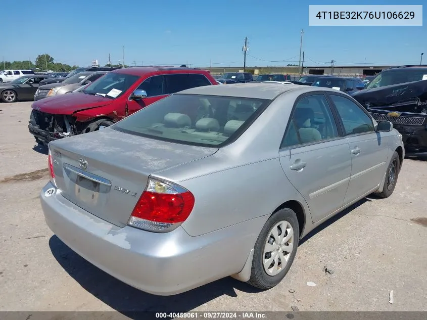 4T1BE32K76U106629 2006 Toyota Camry Le