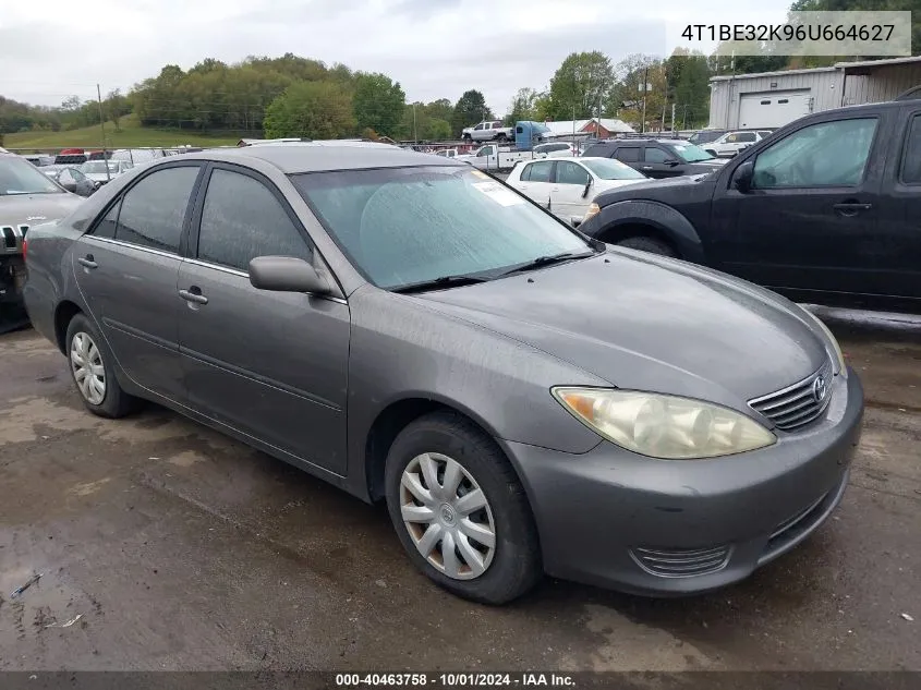 2006 Toyota Camry Le VIN: 4T1BE32K96U664627 Lot: 40463758