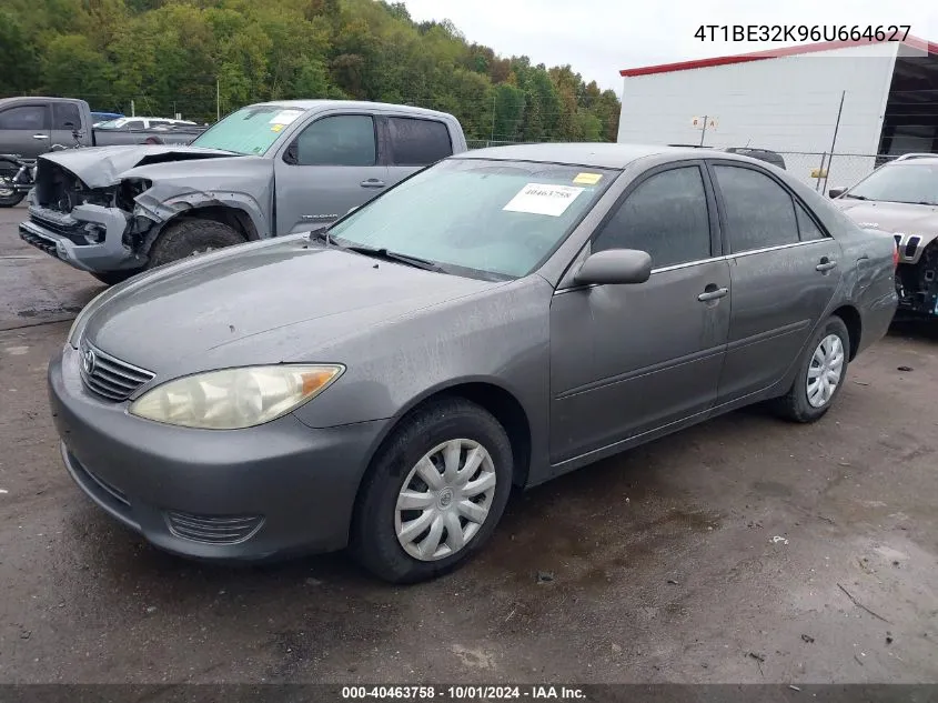 2006 Toyota Camry Le VIN: 4T1BE32K96U664627 Lot: 40463758