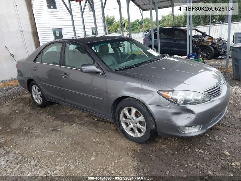 4T1BF30K26U625104 2006 Toyota Camry Xle V6