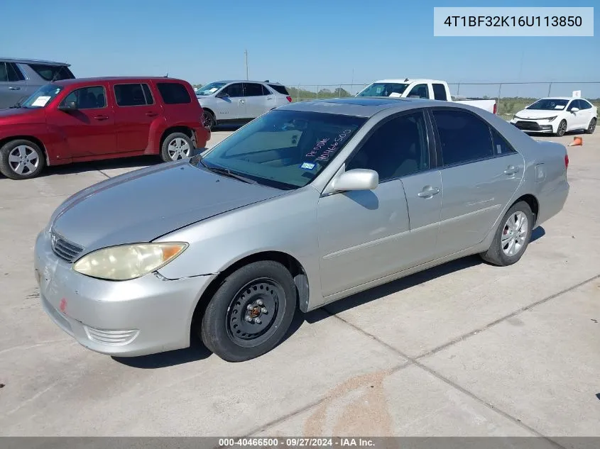 4T1BF32K16U113850 2006 Toyota Camry Le V6