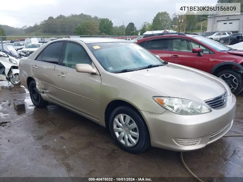 2006 Toyota Camry Le VIN: 4T1BE30K26U156809 Lot: 40475032