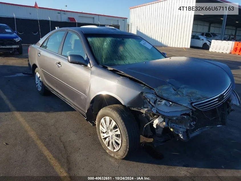 2006 Toyota Camry Le VIN: 4T1BE32K66U671163 Lot: 40632651