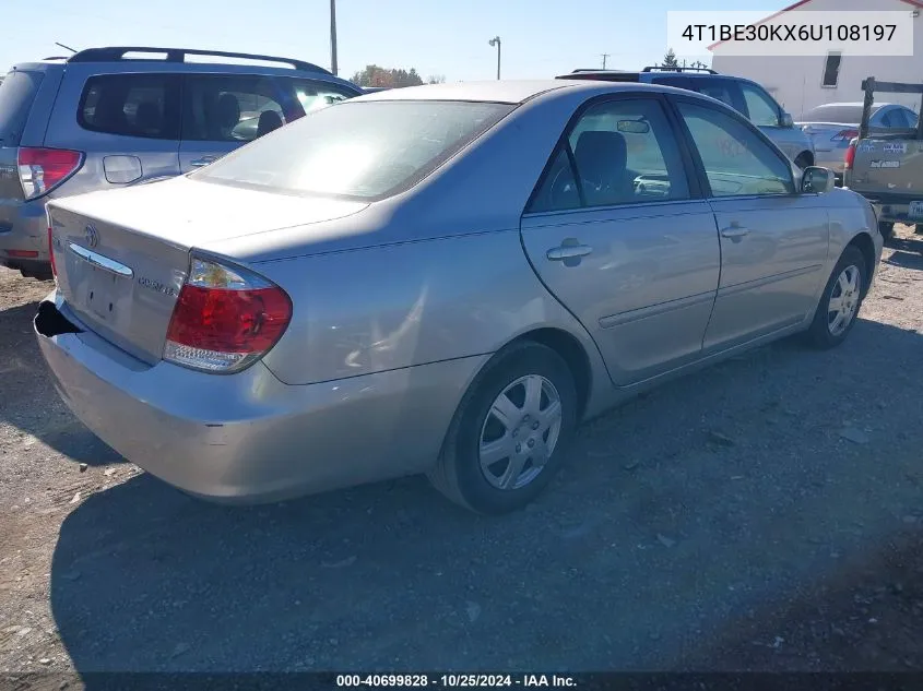 2006 Toyota Camry Le VIN: 4T1BE30KX6U108197 Lot: 40699828