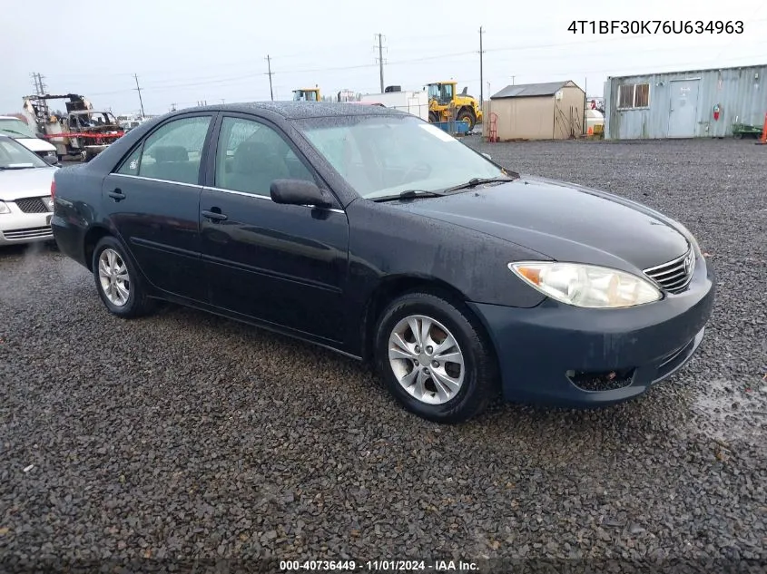 4T1BF30K76U634963 2006 Toyota Camry Le V6