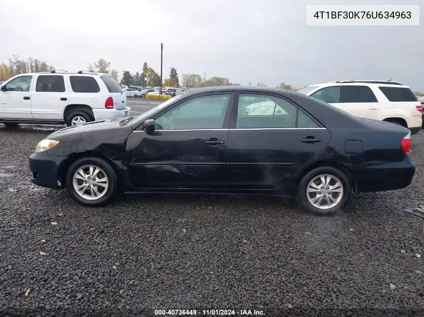 2006 Toyota Camry Le V6 VIN: 4T1BF30K76U634963 Lot: 40736449