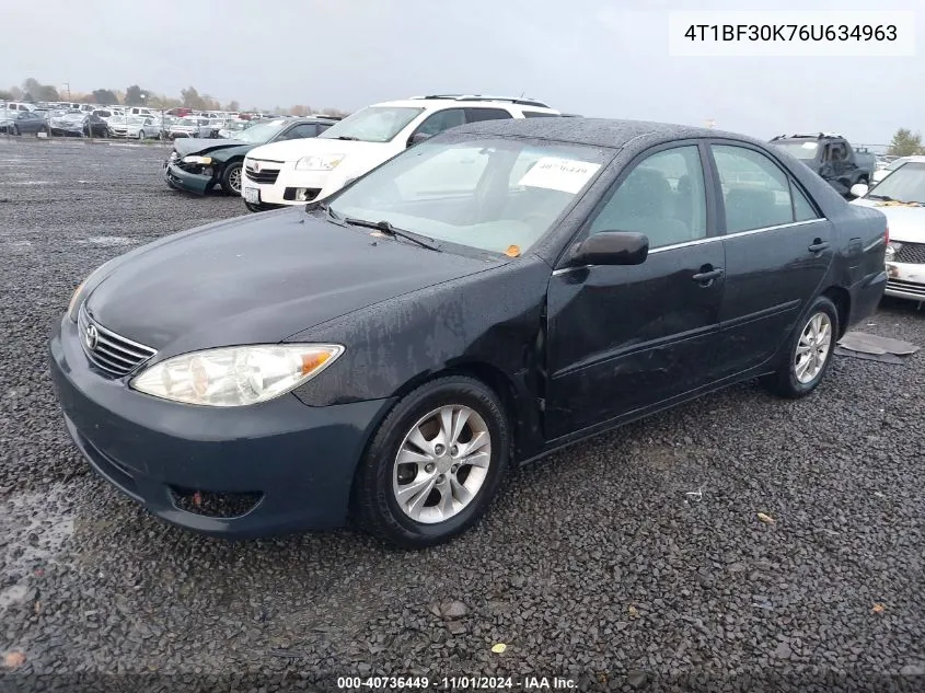 4T1BF30K76U634963 2006 Toyota Camry Le V6