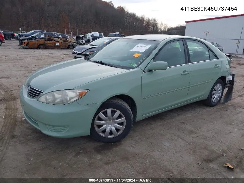 2006 Toyota Camry Le VIN: 4T1BE30K46U737454 Lot: 40743811