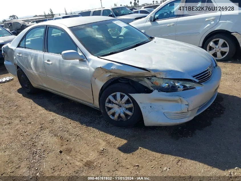 2006 Toyota Camry Le VIN: 4T1BE32K76U126928 Lot: 40761932