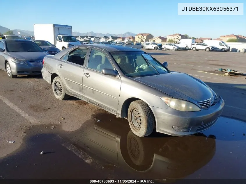 2006 Toyota Camry Le VIN: JTDBE30KX63056371 Lot: 40783693