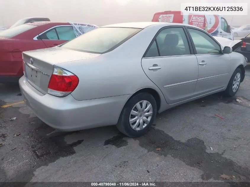 2006 Toyota Camry Le VIN: 4T1BE32KX6U125336 Lot: 40798048