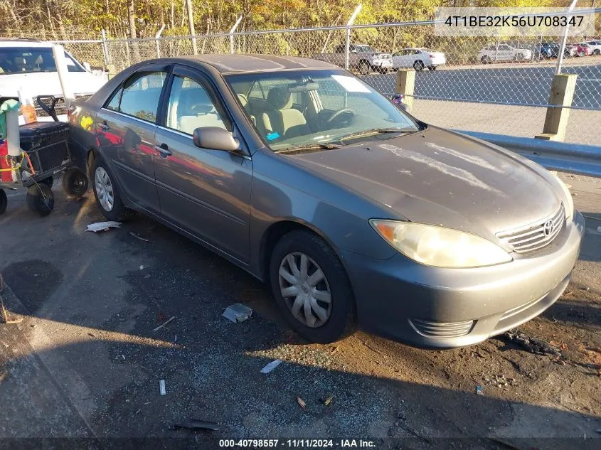 2006 Toyota Camry Le VIN: 4T1BE32K56U708347 Lot: 40798557