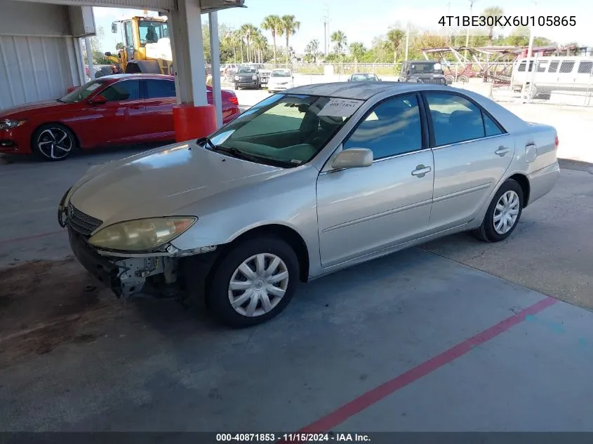 2006 Toyota Camry Le VIN: 4T1BE30KX6U105865 Lot: 40871853