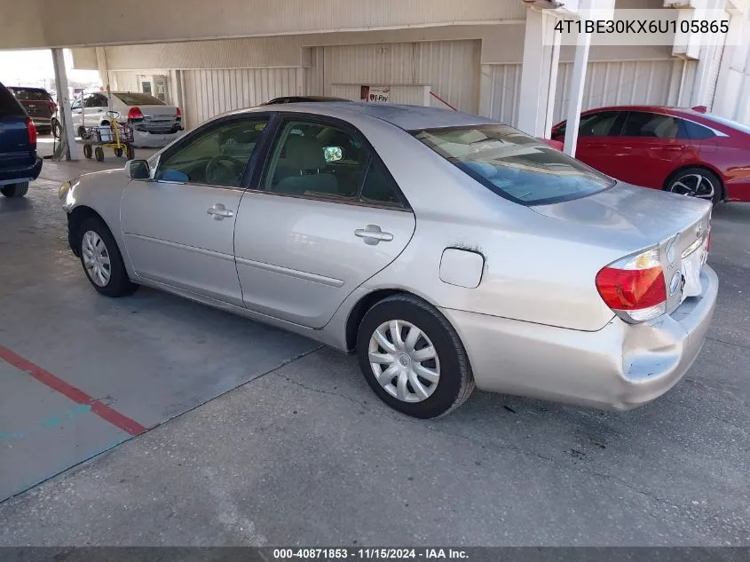 2006 Toyota Camry Le VIN: 4T1BE30KX6U105865 Lot: 40871853