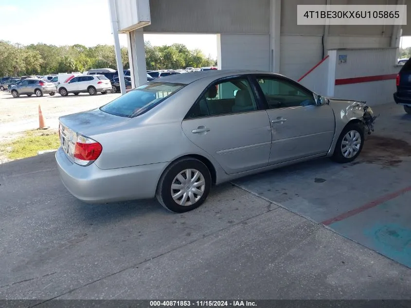 2006 Toyota Camry Le VIN: 4T1BE30KX6U105865 Lot: 40871853