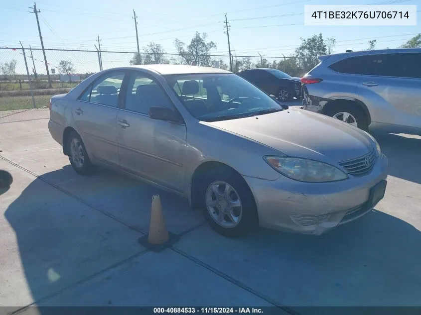 2006 Toyota Camry Le VIN: 4T1BE32K76U706714 Lot: 40884533