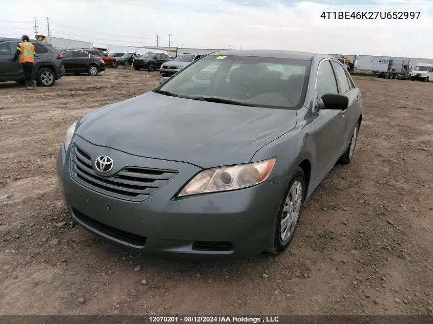 2007 Toyota Camry Le/Se VIN: 4T1BE46K27U652997 Lot: 12070201