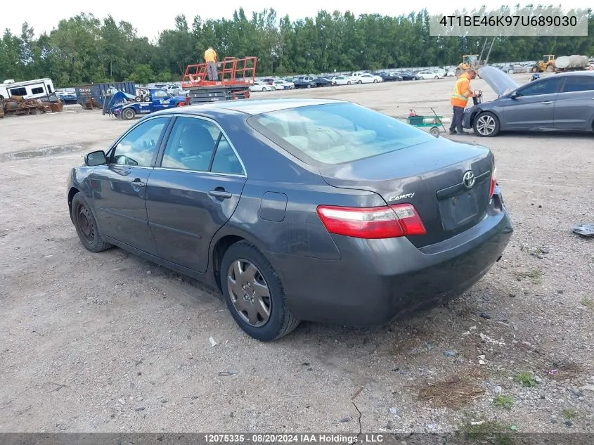 2007 Toyota Camry Ce/Le/Xle/Se VIN: 4T1BE46K97U689030 Lot: 12075335