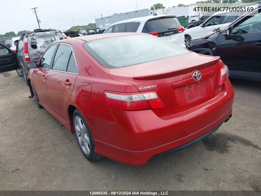 4T1BE46K77U005169 2007 Toyota Camry Ce/Le/Xle/Se