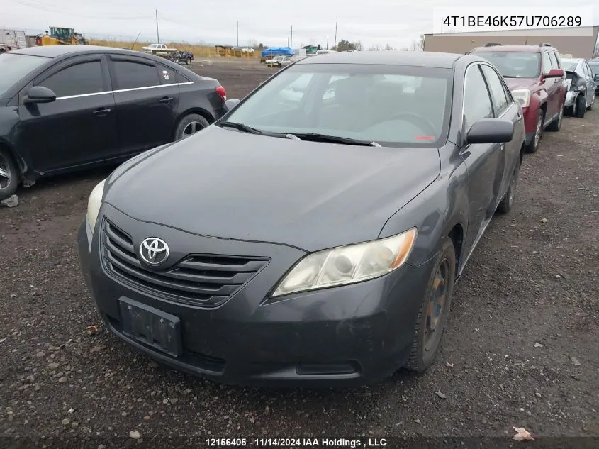 2007 Toyota Camry VIN: 4T1BE46K57U706289 Lot: 12156405