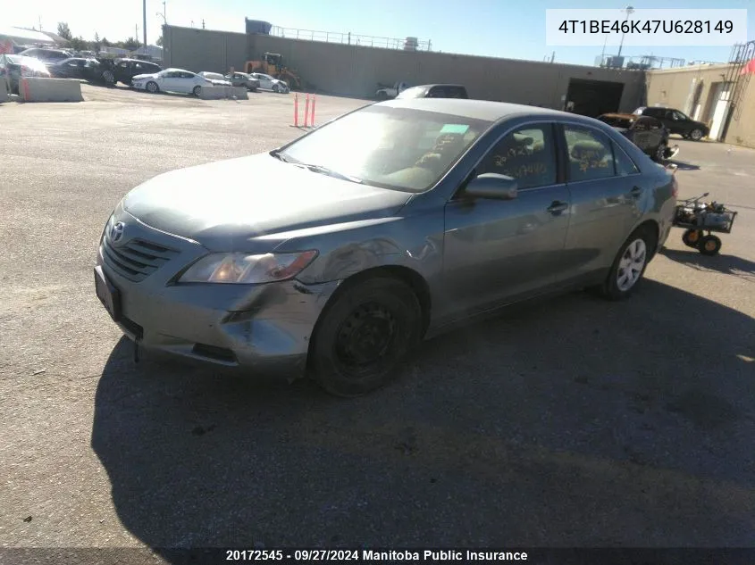 2007 Toyota Camry Se VIN: 4T1BE46K47U628149 Lot: 20172545