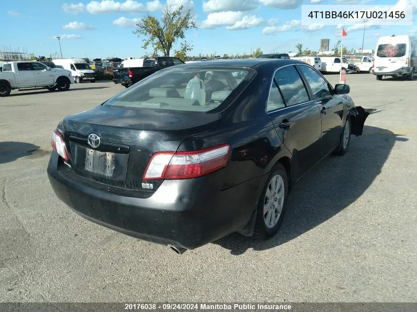 4T1BB46K17U021456 2007 Toyota Camry Hybrid