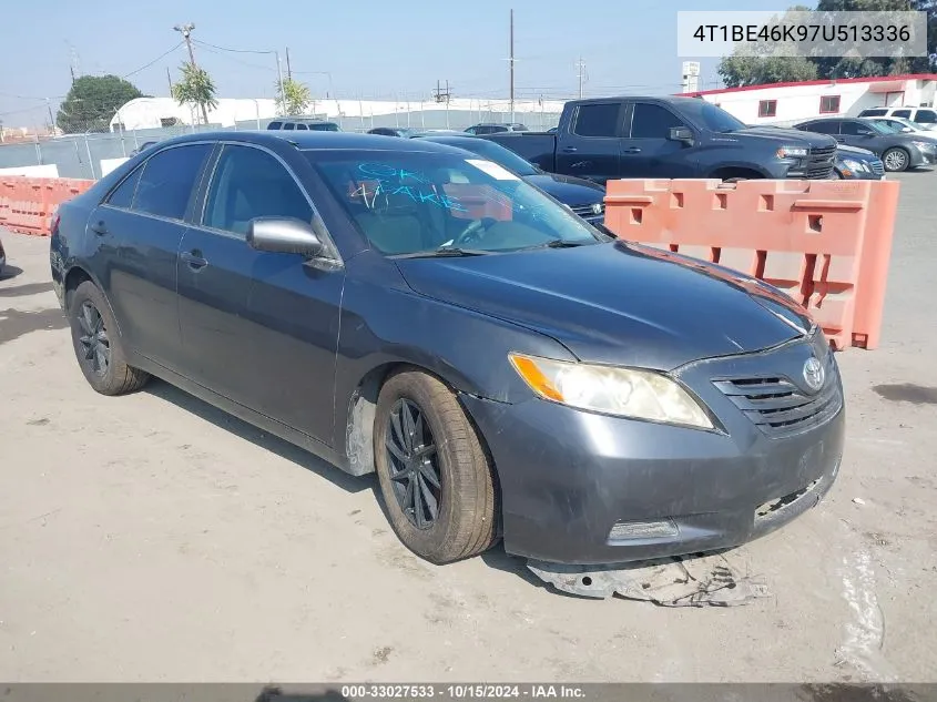 2007 Toyota Camry Le VIN: 4T1BE46K97U513336 Lot: 33027533