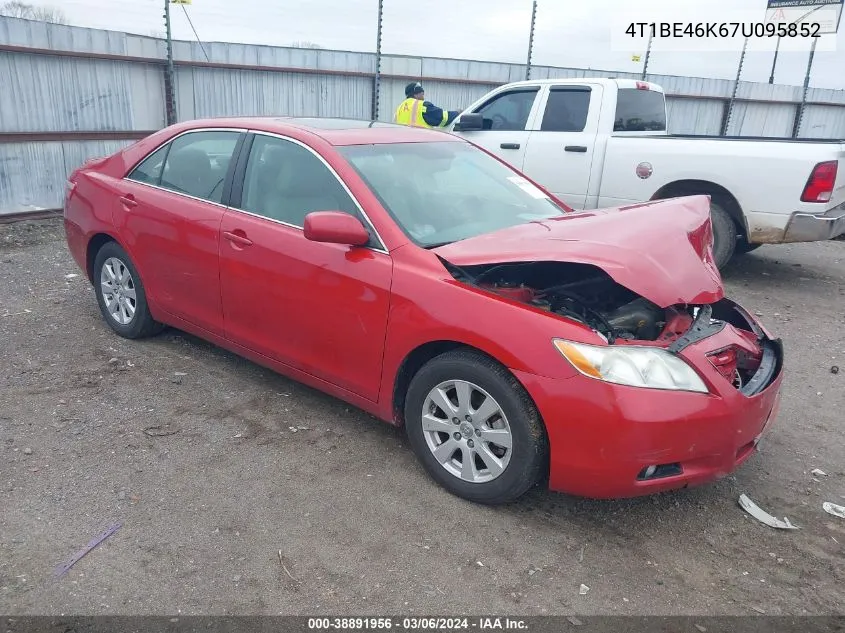 2007 Toyota Camry Xle VIN: 4T1BE46K67U095852 Lot: 38891956