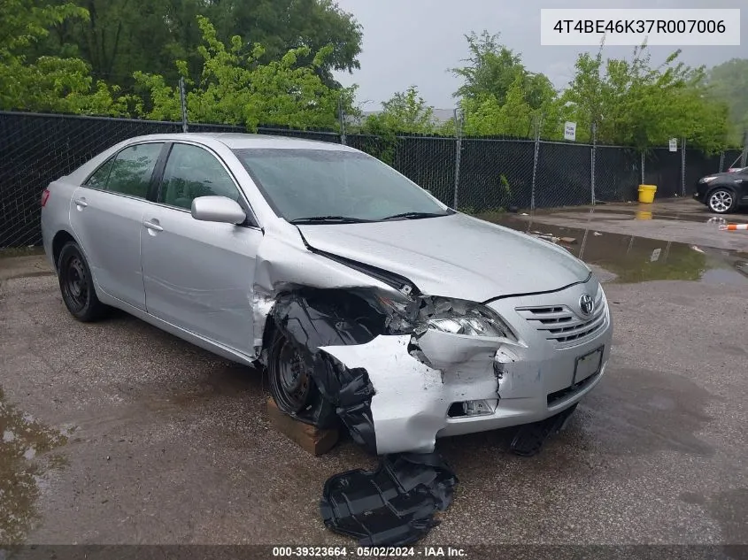 2007 Toyota Camry Le VIN: 4T4BE46K37R007006 Lot: 39323664