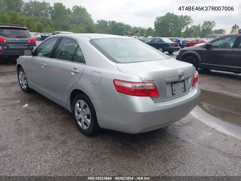 4T4BE46K37R007006 2007 Toyota Camry Le