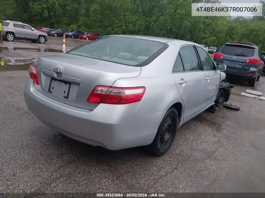 2007 Toyota Camry Le VIN: 4T4BE46K37R007006 Lot: 39323664