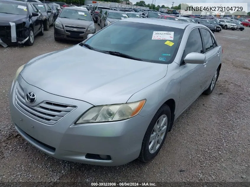 JTNBE46K273104729 2007 Toyota Camry Xle