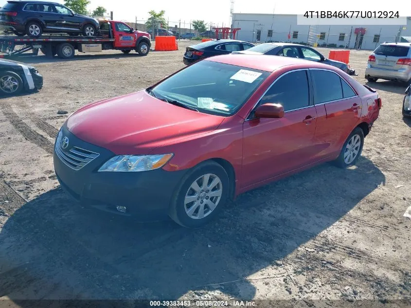 4T1BB46K77U012924 2007 Toyota Camry Hybrid