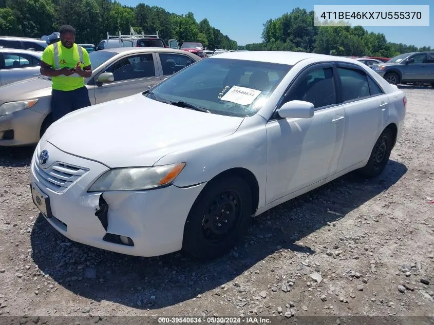 2007 Toyota Camry Le VIN: 4T1BE46KX7U555370 Lot: 39540634