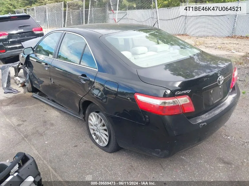 2007 Toyota Camry Le VIN: 4T1BE46K47U064521 Lot: 39559473