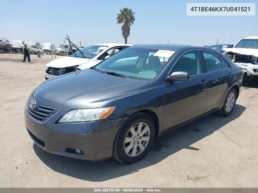 2007 Toyota Camry Xle VIN: 4T1BE46KX7U041521 Lot: 39576749