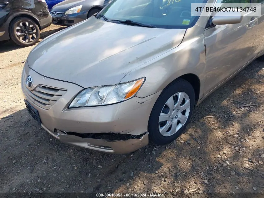 2007 Toyota Camry Le VIN: 4T1BE46KX7U134748 Lot: 39616953