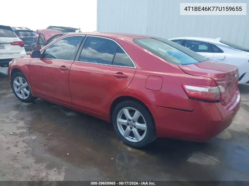 4T1BE46K77U159655 2007 Toyota Camry Le