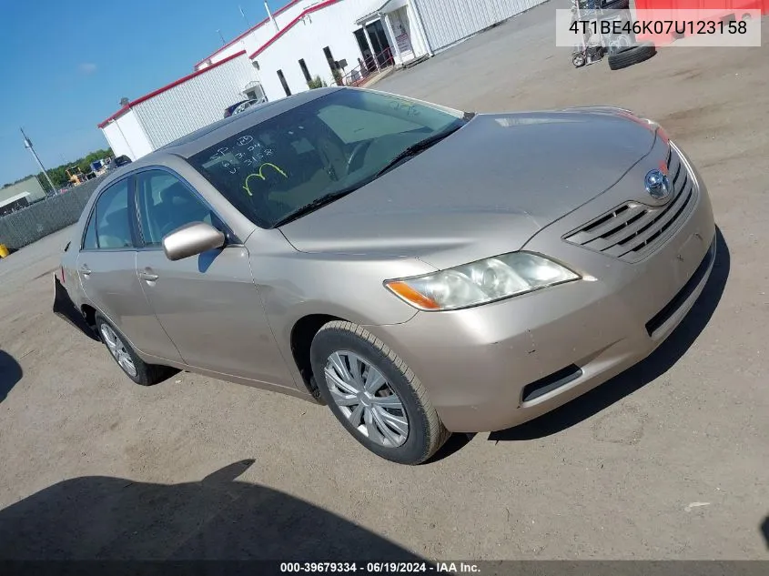 2007 Toyota Camry Le VIN: 4T1BE46K07U123158 Lot: 39679334