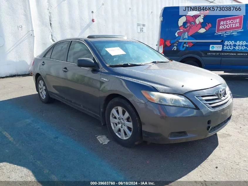 2007 Toyota Camry Hybrid VIN: JTNBB46K573038766 Lot: 39683760