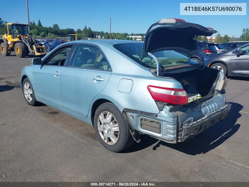 4T1BE46K57U690076 2007 Toyota Camry Le