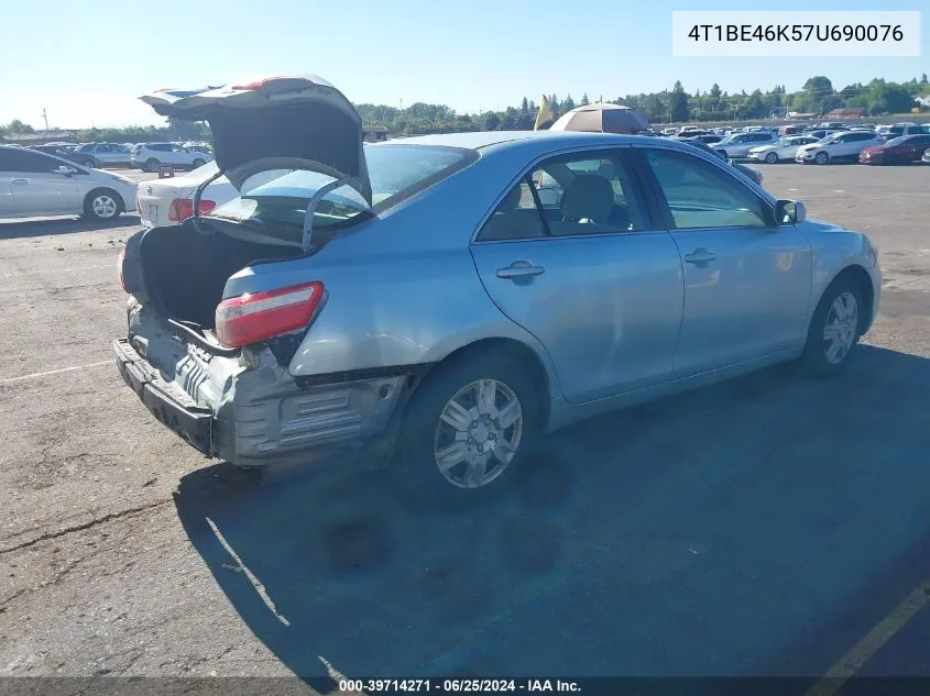 2007 Toyota Camry Le VIN: 4T1BE46K57U690076 Lot: 39714271