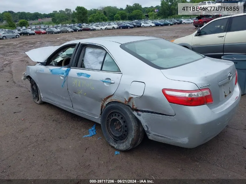 2007 Toyota Camry Le VIN: 4T1BE46K77U716855 Lot: 39717206