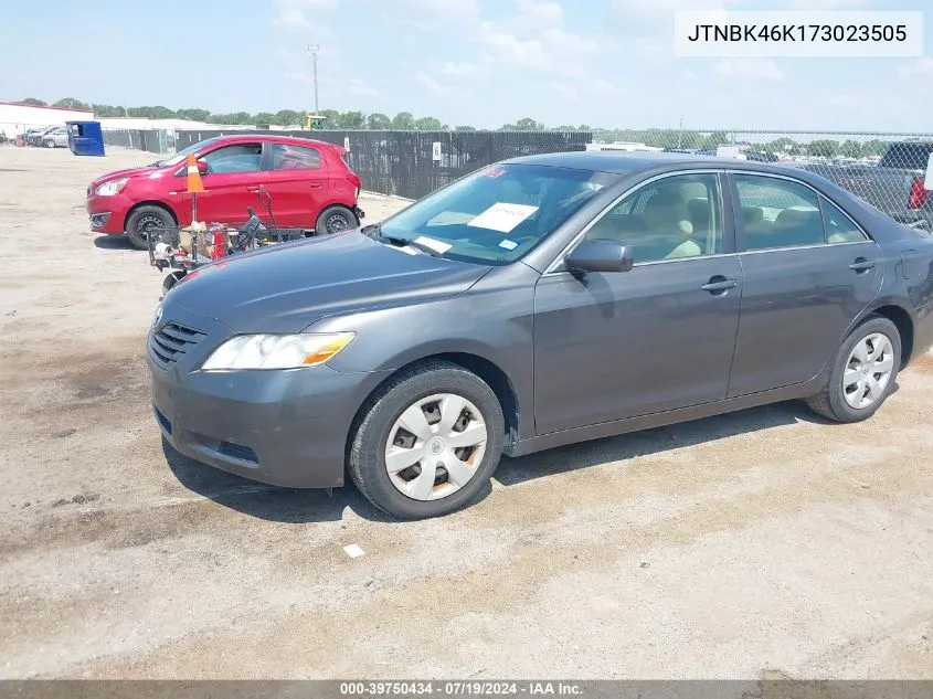 JTNBK46K173023505 2007 Toyota Camry Le V6