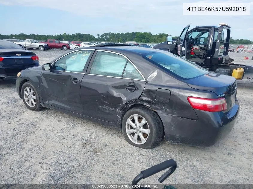 4T1BE46K57U592018 2007 Toyota Camry Le