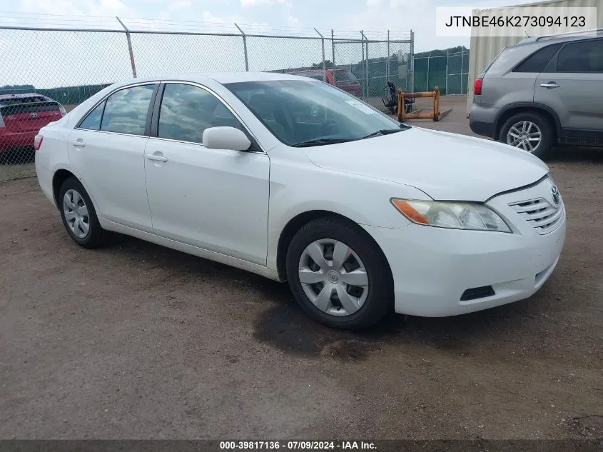 JTNBE46K273094123 2007 Toyota Camry Le