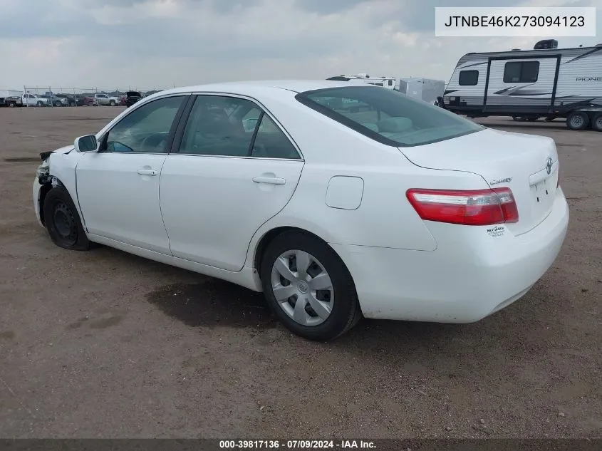 2007 Toyota Camry Le VIN: JTNBE46K273094123 Lot: 39817136